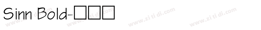 Sinn Bold字体转换